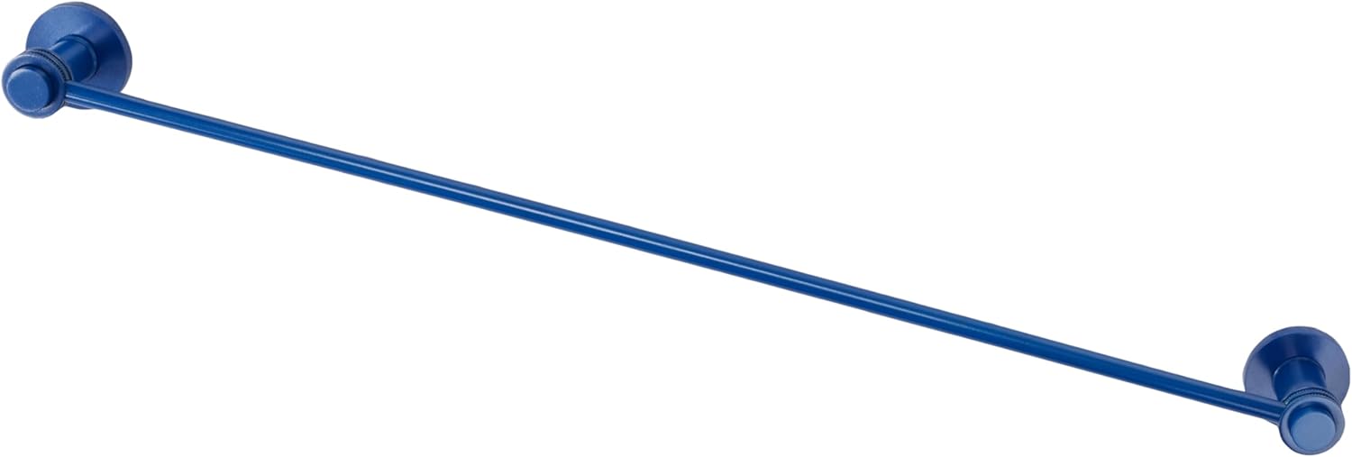 Allied Brass 931D/30-MBL Mercury Collection 40 Inch Towel Bar with Dotted Accent, Mediterranean Blue 40 Inch Mediterranean Blue