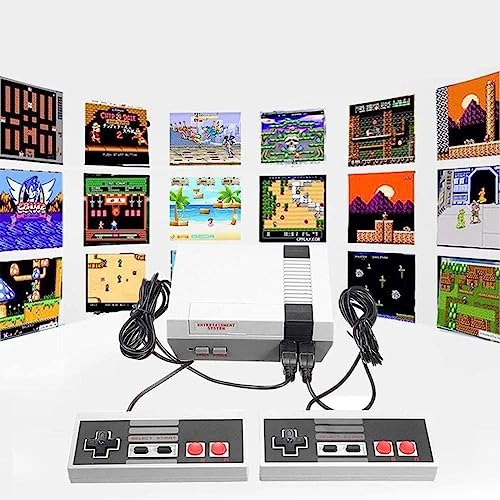 Image of Omeron TV Games with AV Output Classic Game Console 620 Inbuilt Video Games and 2 Classic Controllers, Classic Inbuilt Game Like Super Mario Bros, Contra, Double Dragon 2, Duck Hunt, F1 Race Etc