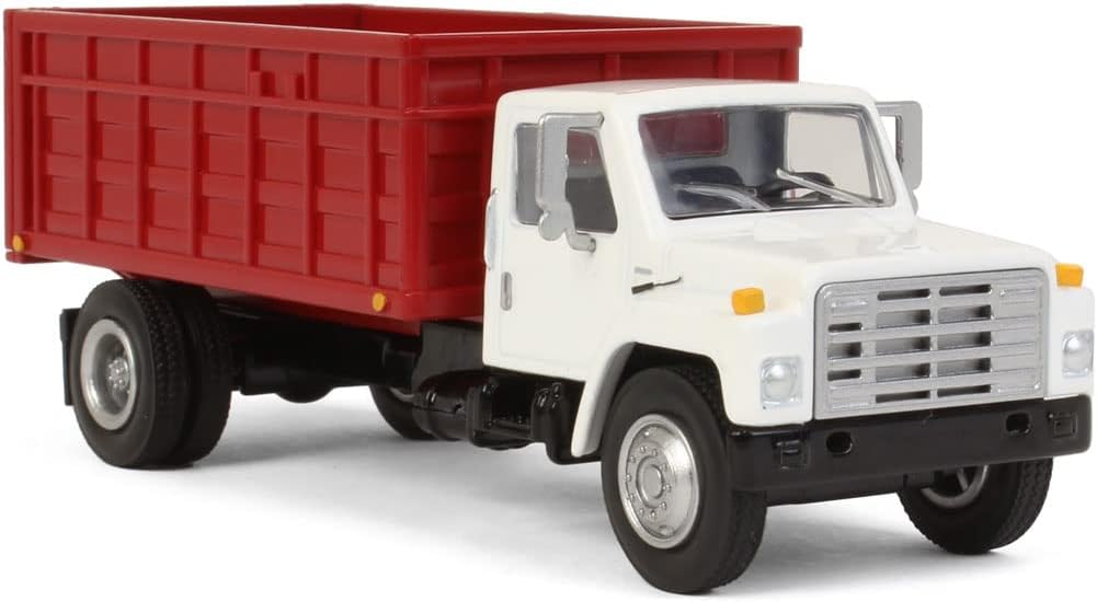 Spec Cast 1/64 White & Red 1982 International S1954 Grain Truck BAM-002