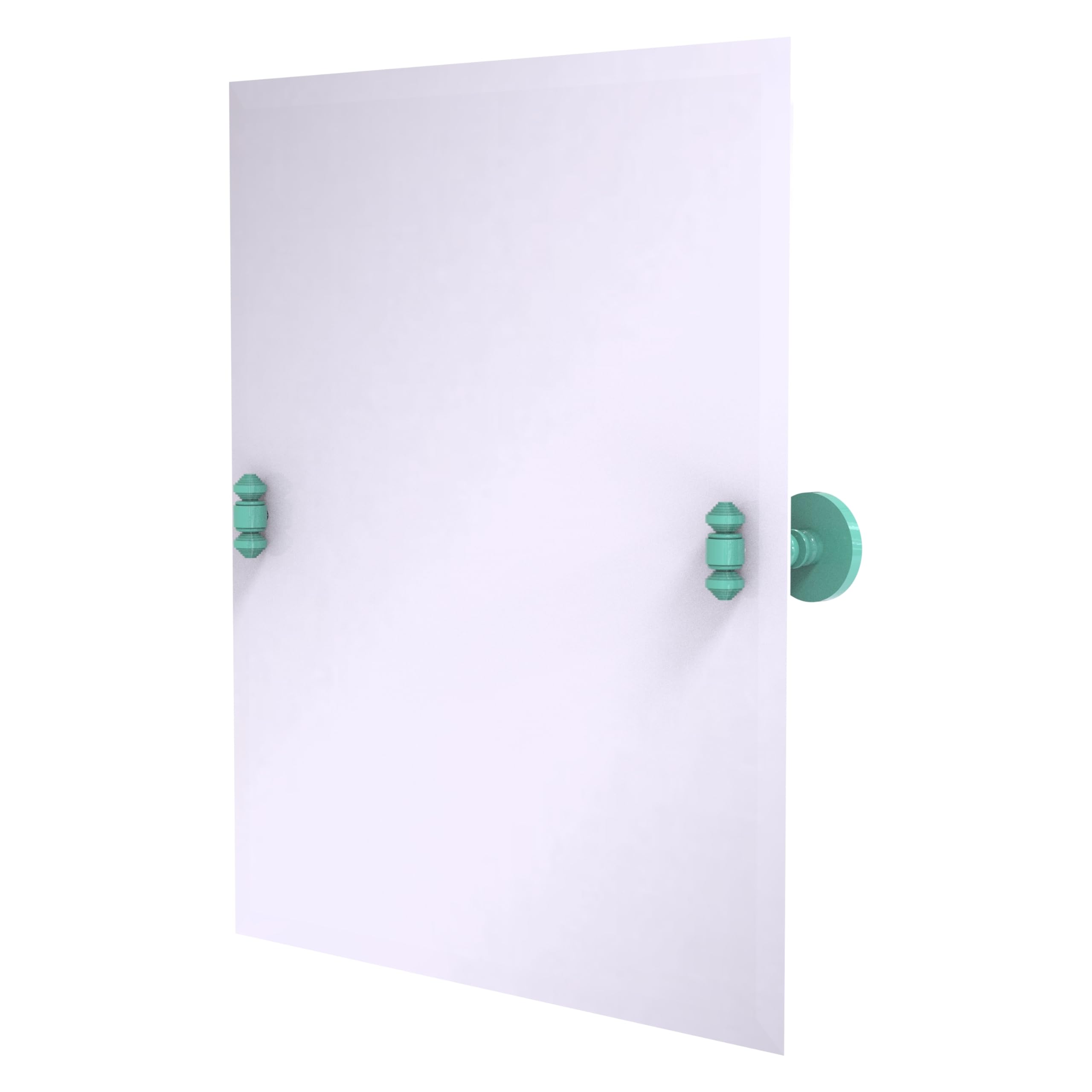 Allied Brass SB-92-SFG Frameless Rectangular Tilt Mirror with Beveled Edge, Sea Foam Green