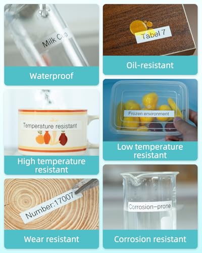 Tze-231 Label Tape Cassette 12mm 0.47 White Schriftband kompatibel mit Brother P-touch Bänder 12mm Weiß Tze Tz231 Laminated Tape für Brother Beschriftungsgerät P touch E110 H100 H105 H107B D410 D210