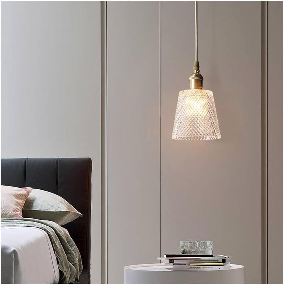 Petite lampe suspendue E26 en laiton pour optimiser l'espace - 3
