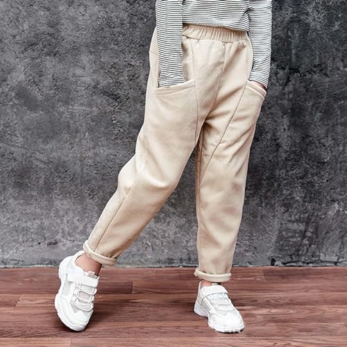 Moonker Toddler Girls Cotton Sweatpants Loose Elastic Waist Athletic Jogging Trousers Winter Warm Comfy 6t3