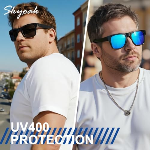 Image of SKYOAK Superior Large 158MM XXL Polarized Sunglasses Men Women, Scratch /Saltwater Resistant /Oleophobic Coating Lens
