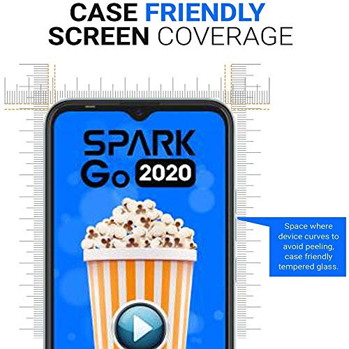 Image of HD Tempered Glass Screen Protector Compatible For Tecno Spark GO 2024 With Edge To Edge Coverage And Easy Installation Kit