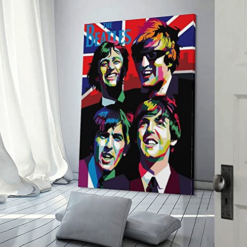 The Beatles – Poster coloré décoratif sur toile, affiches murales et image d’art moderne pour chambre à coucher, 60 x 90… - Les Beatles, Paul McCartney, John Lennon, RIngo Starr, George Harrison The Beatles – Poster coloré décoratif sur toile, affiches murales et image d'art moderne pour chambre à coucher, 60 x 90… – Image 4
