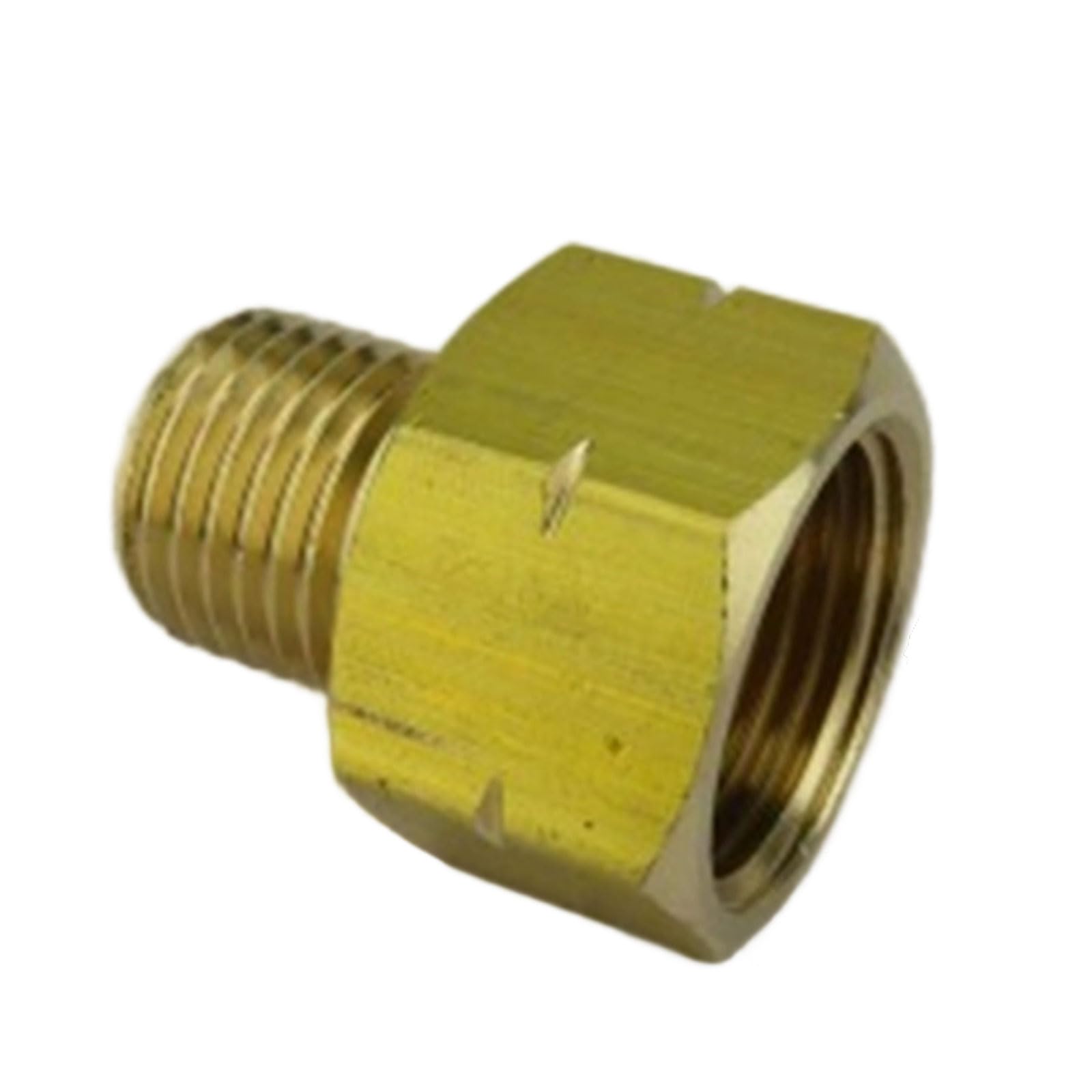 Practical Copper Adapters 3/8Inch 1/4Inch Left Hand Thread Connectors Accessory for Camping Outdoor Daily Use High Pressures Copper Adapter