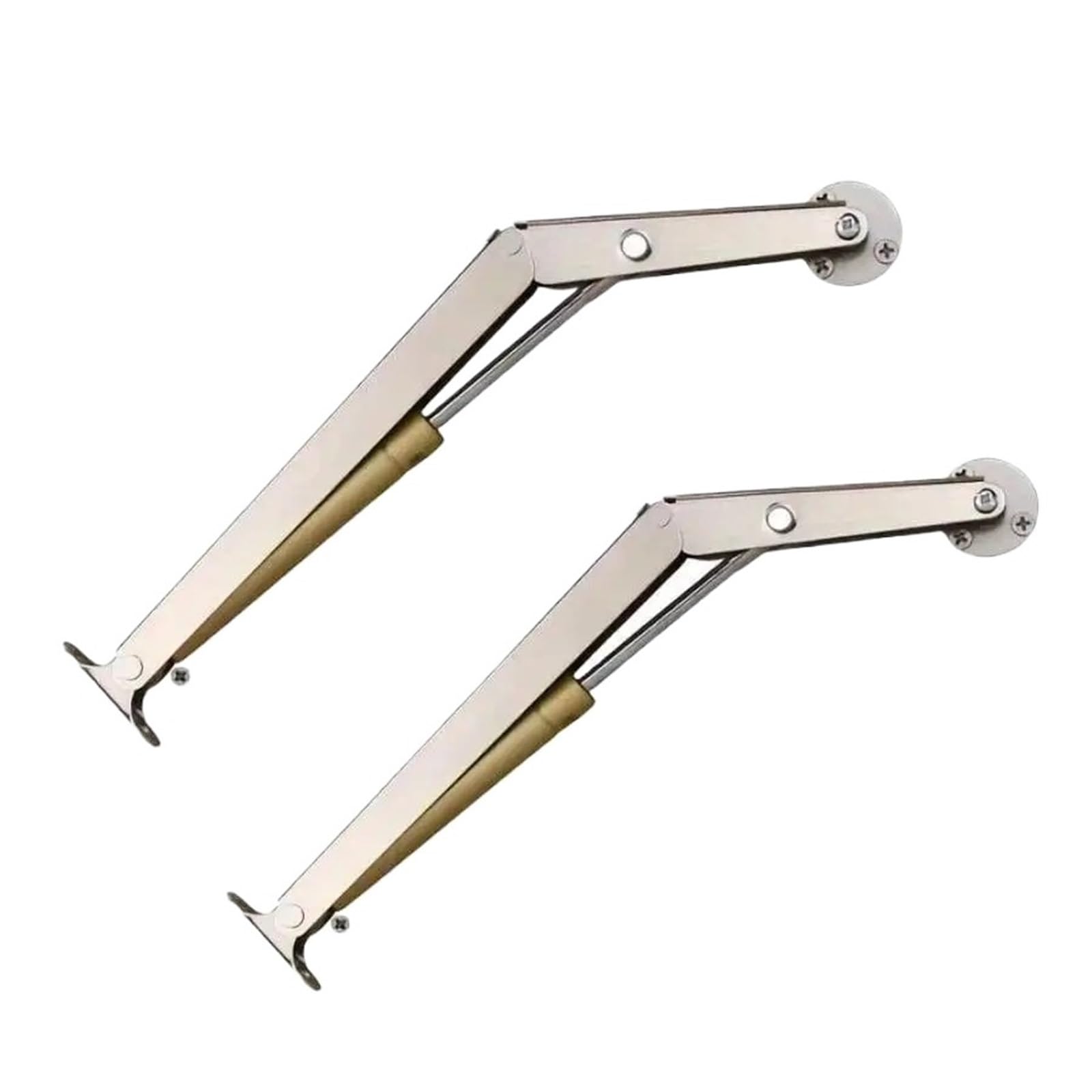4Pcs Heavy Duty Gas Springs 10KG Struts Soft Close Lid Support Hinges Automatic Slow Lowering Safe Pneumatic Lifters for Furniture
