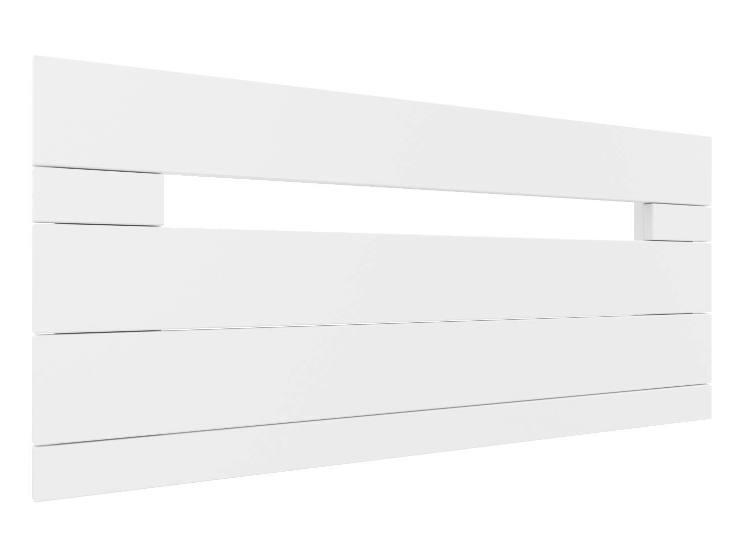 LA WEB DEL COLCHON Cabecero de Madera Rústico Provenza para Cama de 90 (100 x 44 cms.) Blanco nórdico | Cabeceros Madera | Dormitorio Matrimonio | Cabezal Cama |Estilo nórdico
