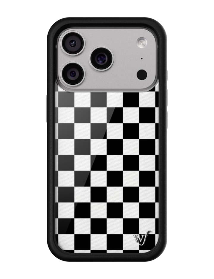 Image of Wildflower Cases - iPhone 17 Pro Compatible - Checkers Black