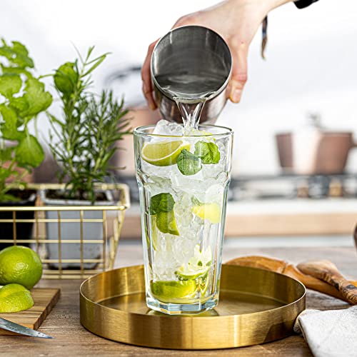 Verre Long Drink Verres XXL | 630 ml | Lot de 6 | Highball Gobelet Eau Verres à Jus Soda Limonade Tumbler à Cocktail | Sécurité au Lave Vaisselle | Collection Alva | Transparent – Image 6
