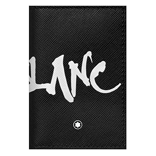 Montblanc MB Sartorial BCH Calligraphy Black Portefeuille pour Homme Noir Taille Unique