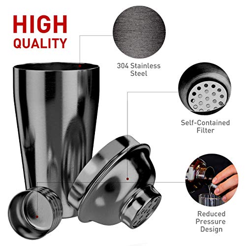 True Black pulltap's double-hinged corkscrew, One Size