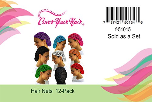 Value Pack- 12 Beautiful Hair Net Snoods