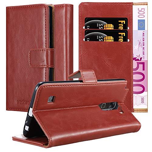Cadorabo Funda Libro para LG Stylus 2 en Rojo Burdeos - Cubierta Proteccíon con Cierre Magnético, Tarjetero y Función de Suporte - Etui Case Cover Carcasa