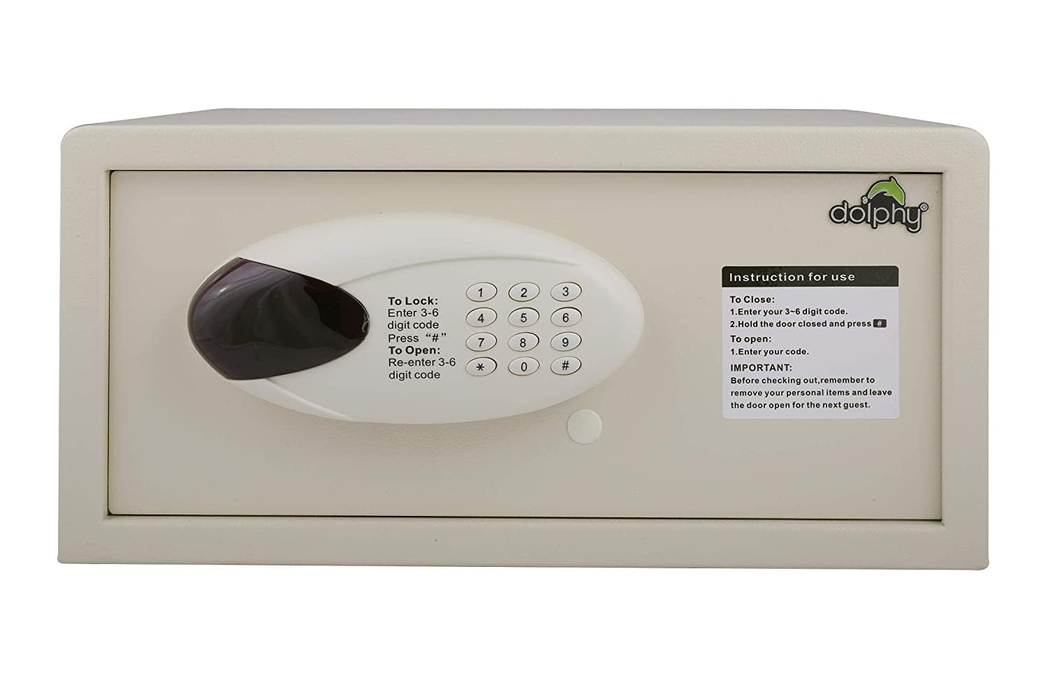 Dolphy White Security Solutions Electronic Safe Locker with Digital Keypad For Home & Office (B0CPHW2D26) Amazon Price History, Amazon Price Tracker