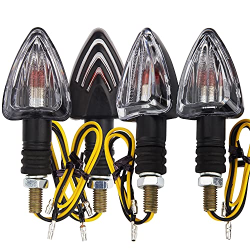 Discoball Universal Motorbike Indicators 3W Amber 12V DC Waterproof Turn Signals for Motorcycle Scooter Quad Cruiser Off Road