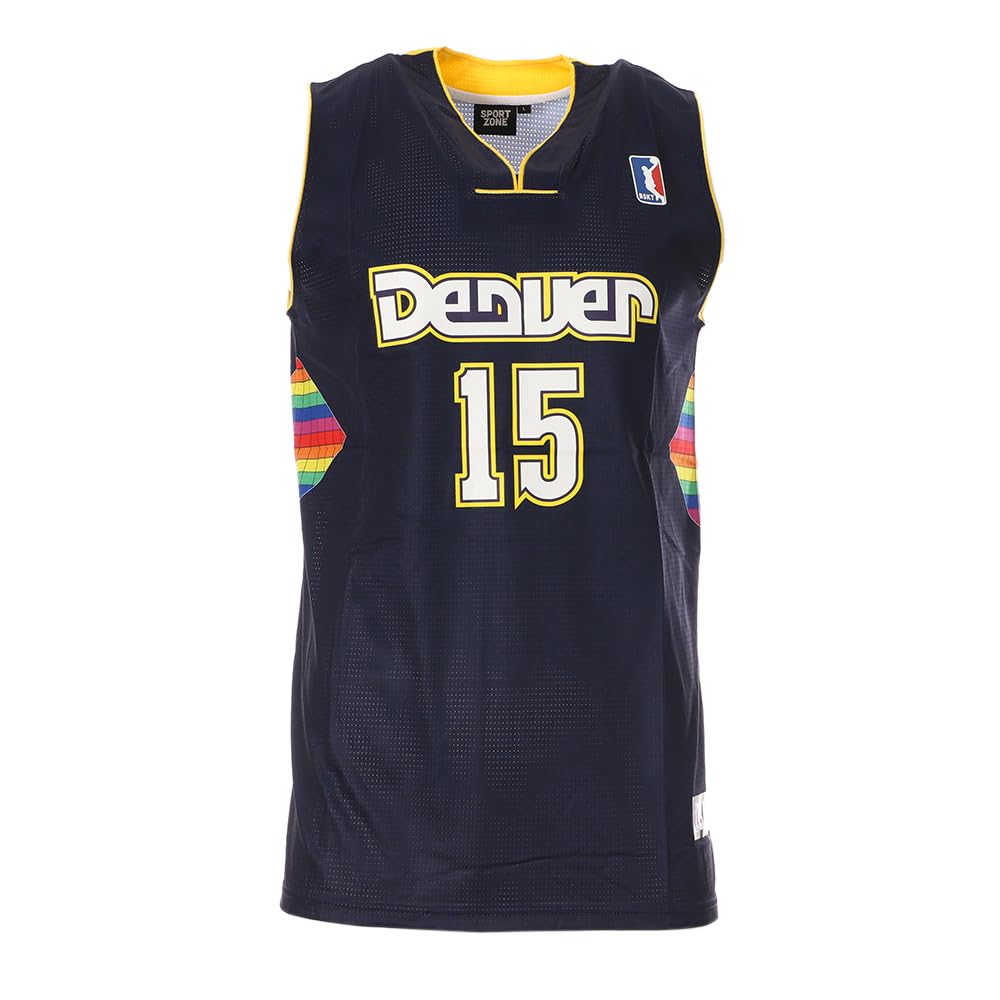 Sport Zone Denver Men's Basketball Jersey Black, Black, M