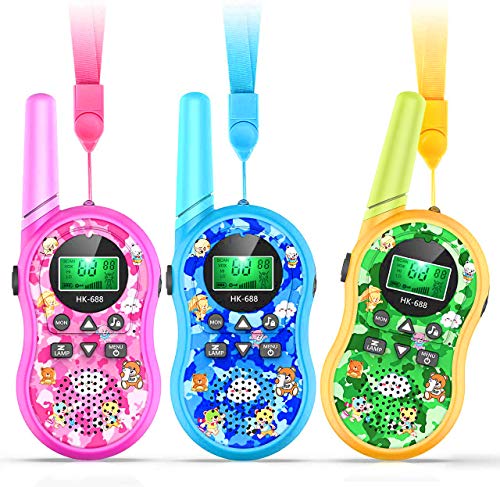 Romanda Kids Walkie Talkies, 3 Pack Walkie Talkies for Kids 22 Channel 2