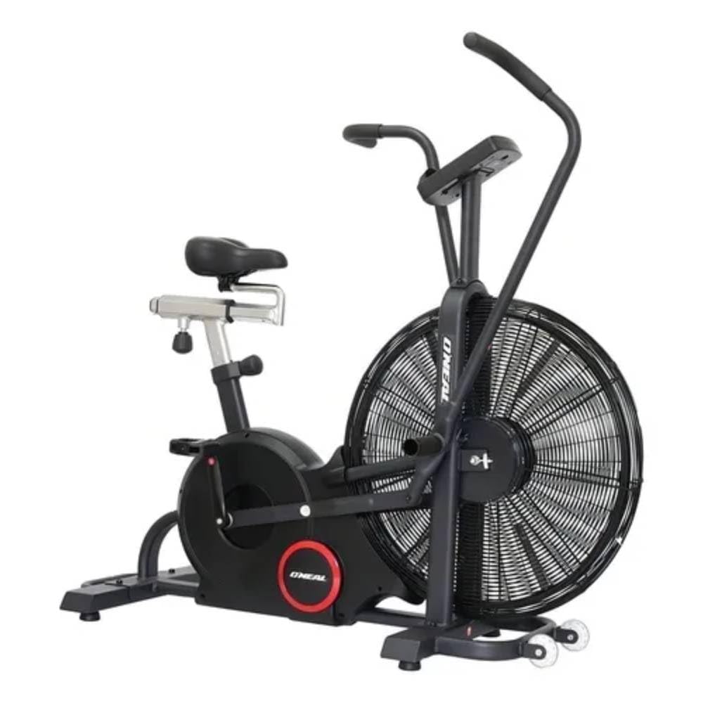 Bicicleta Ergométrica Profissional com Resistência a Ar, Assento Anatômico Ajustável e Painel LCD – Para Academias, Crossfit e Estúdios