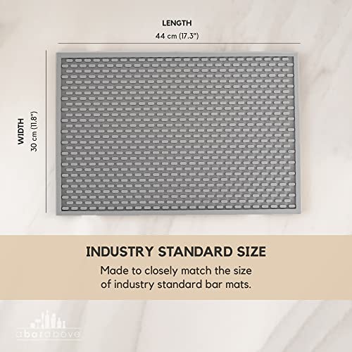 A Bar Above Heavy Duty Bar Mat – Food-Safe Silicone Mat – Bar Mats For Countertop - Commercial Strength Bartender Accessories Dish Drying Mat For Kitchen Counter - Barista Accessories #TOP3
