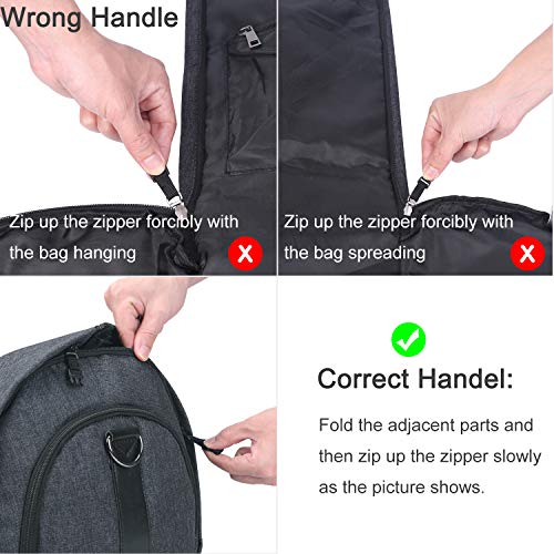 Carry-on Garment Bag Large Duffel Bag Suit Travel Bag Weekend Bag Flight Bag with Shoe Pouch for Men Women (Black)