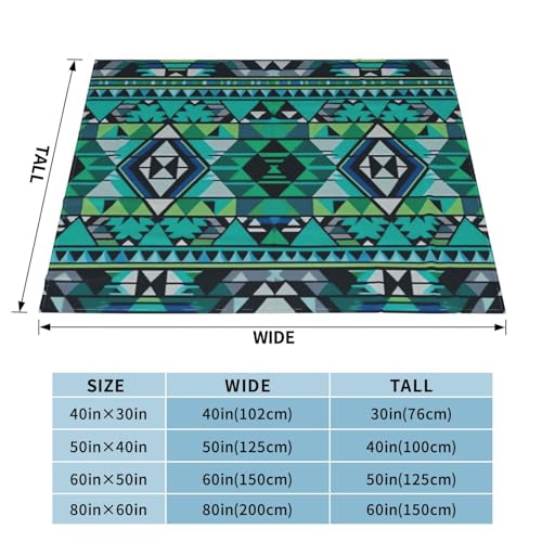 Couverture polaire chaude jeté de canapé design géométrique 152x127 - 3