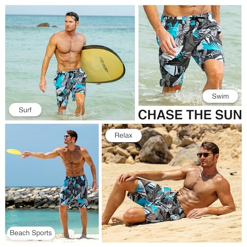 Image of Kanu Surf Men's Big Viper Extended Size Stripe Swim Trunk