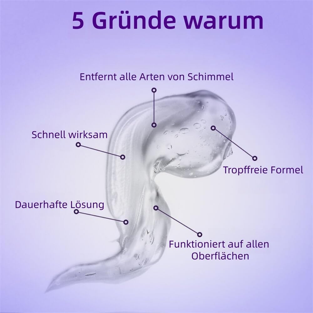 Verabschieden Sie sich für immer von Schimmel mit NuroClean Fugenreiniger Gel Der Gute Fund Fugen Clean sicher & schonend für Badezimmer & Küchenfliesen