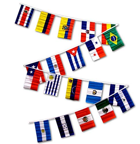 30ft String Flag Set Of 20 International Country Flags