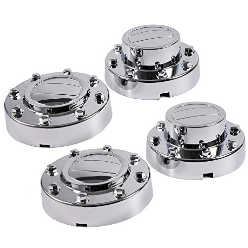 Cheda 4Pcs Set Chrome Compatible With Dodge Ram 3500 2011-2016 1-Ton Dually Truck Aluminum Alcoa Alloy Wheel Center Caps (2 Front And 2 Rear) #TOP10