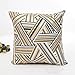 ACYKM Funda cojín Funda Almohada para sofá Impresión Funda cojín Blanco Negro Simple Bronceado Dorado Funda Almohada Estampada Dorada geométrica nórdica sofá Cama decoración para Sala Estar Cojines
