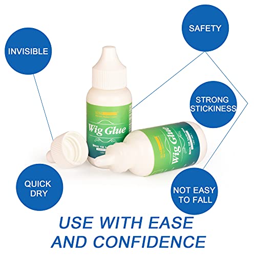 image for Wig Glue 1.3OZ,Smilco Waterproof Lace Front Wig Glue For Wigs, Strong 