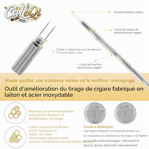 Rehausseur Tirage de Cigare Lot de 2 en 1, Cigare pour Amateurs Exigeants – vue 6