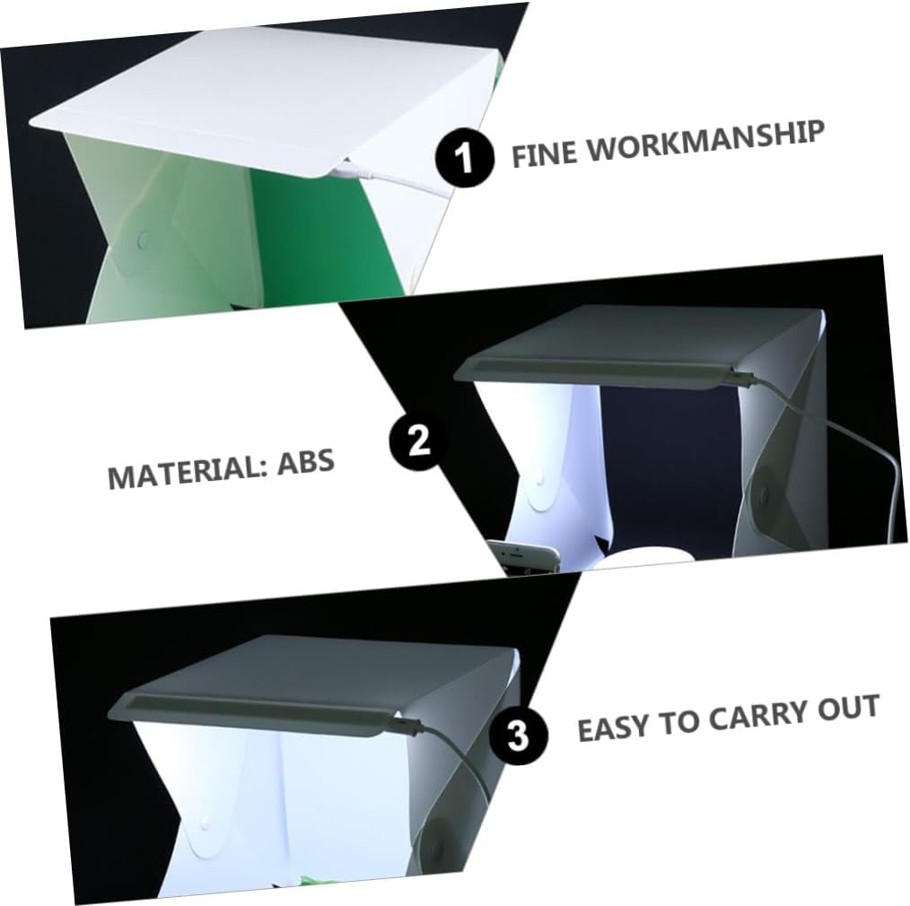 1set Led for Product Photography Portable Photo Studio Dual Backgrounds for Small Items Display and Commercial Use