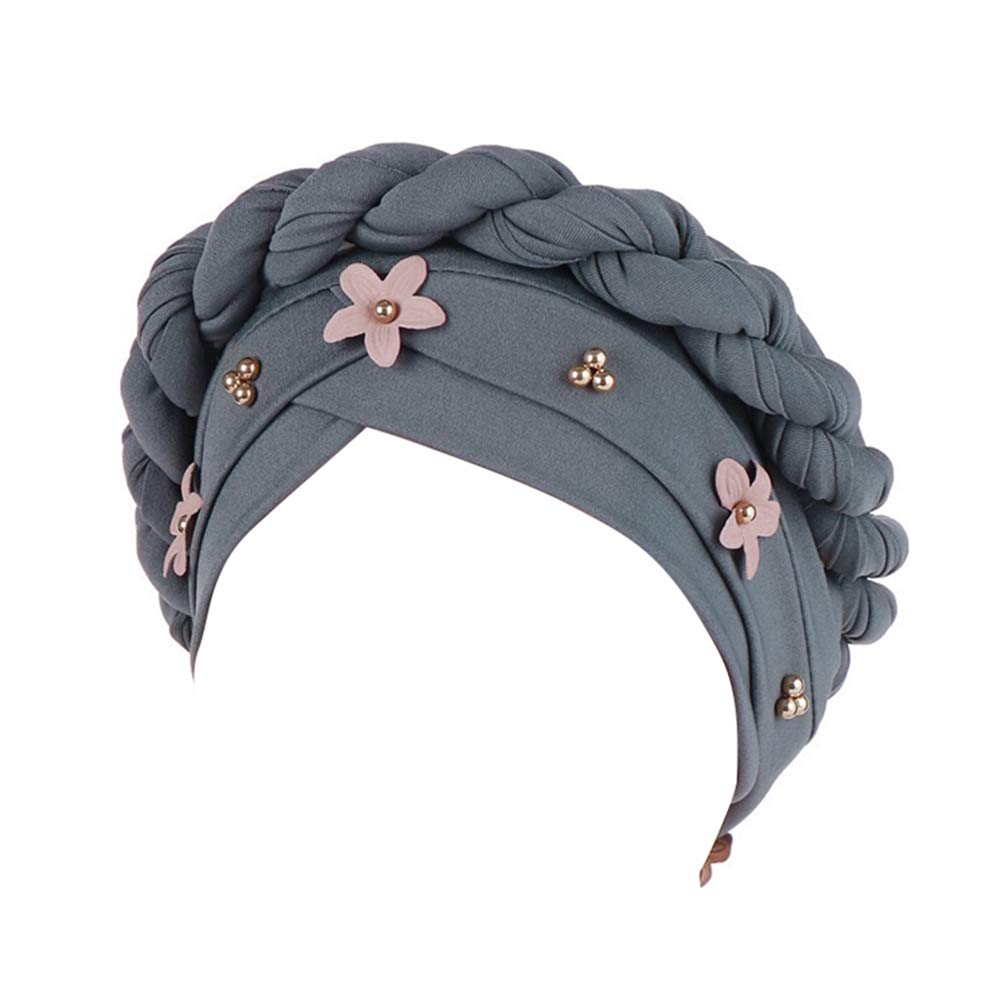 TININNA musulmán turbante flor india hijab sombrero bufanda caída del cabello capucha envolvente cáncer quimio gorro peinados sombrero Cap