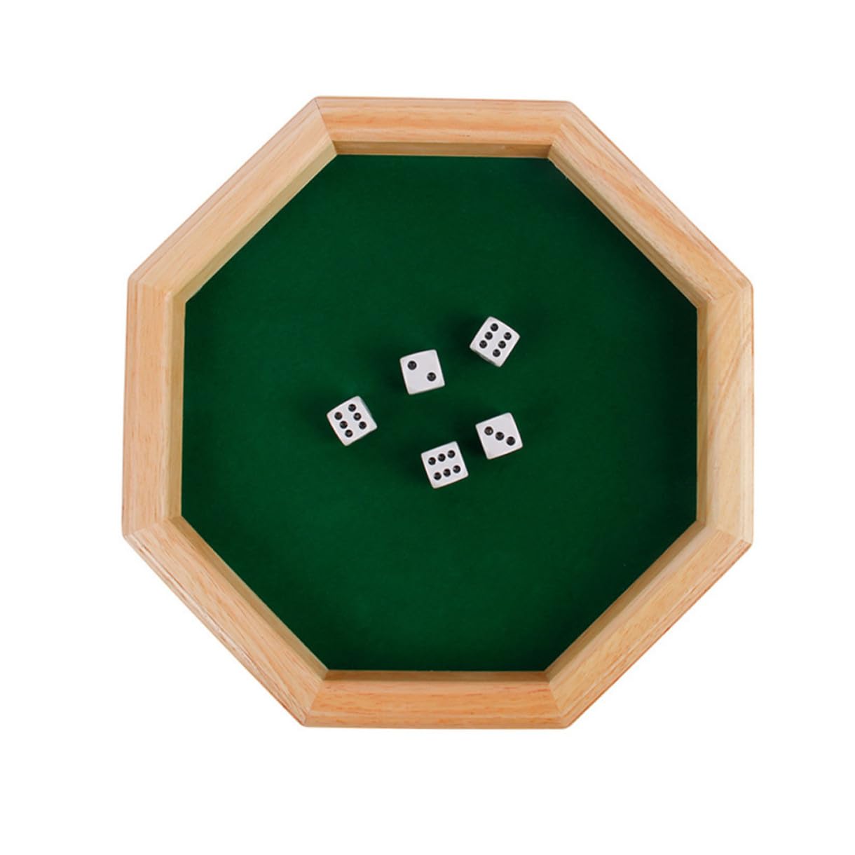 WOONEKY Jeux de Dés de Bar en Bois Vert Célébration Halloween pour Soirées