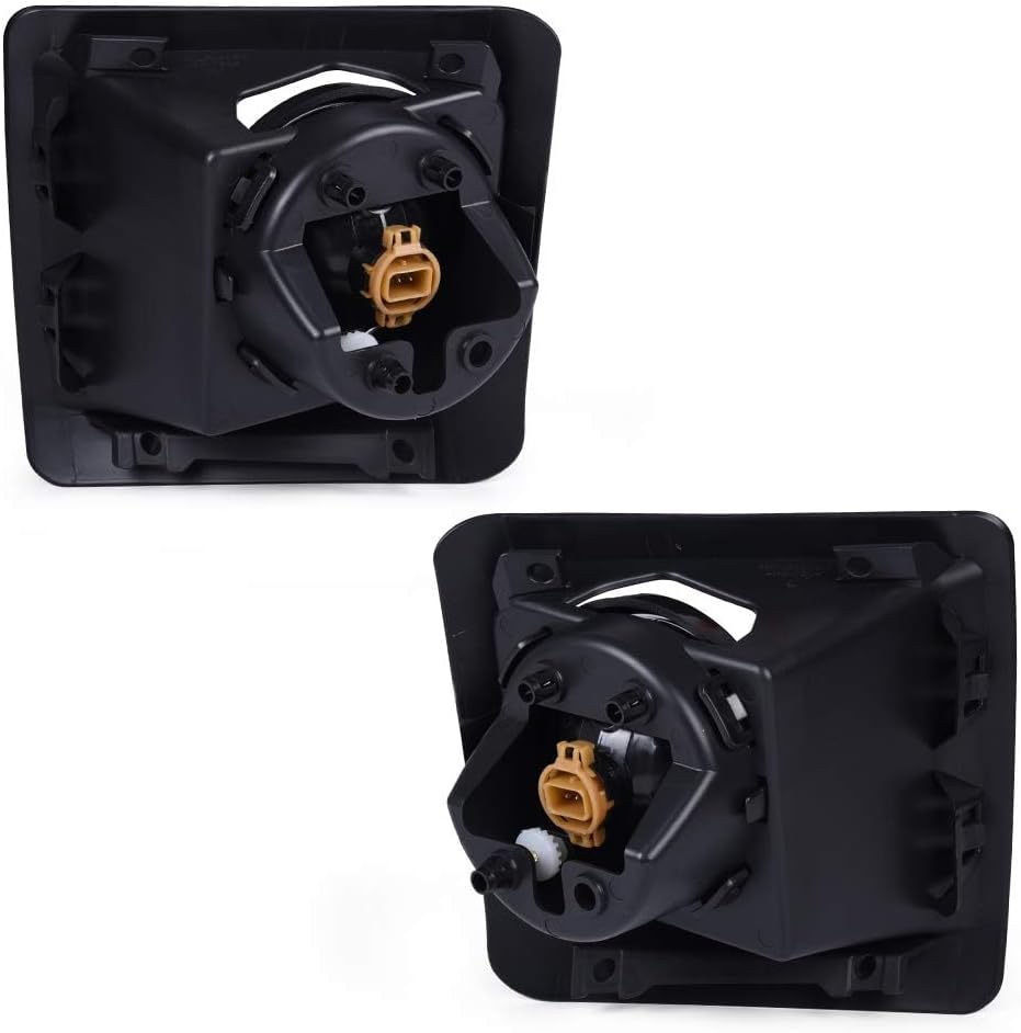 PIT66 Front Bumper Fog Light, Compatible With GMC Sierra 1500 2014 2015 14 15 Driver Fog Lamp Left Driver&Right Passenger Side Clear Lens Fog Lamp Accessories faros antiniebla