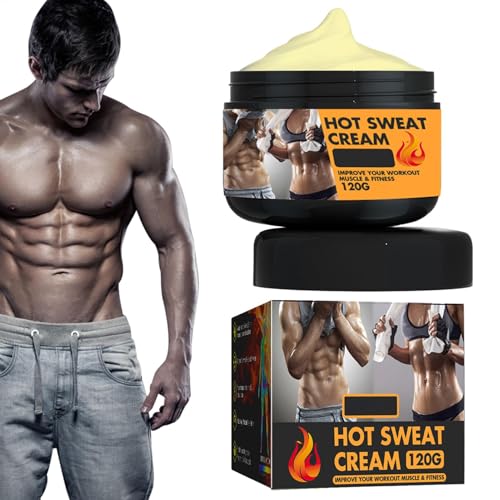 Loción Grasa Abdominal, Crema Relajar Los Músculos, Crema Caliente Mejorar El Entrenamiento, Portátil Y Conveniente, Ingredientes Naturales, 120 G, Para Mujeres Y Hombres, Entrenamiento Del Abdomen
