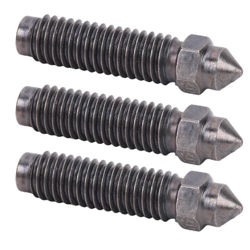 MOTOULAX 3D Printer Hardened Steel Printing Nozzles, 3Pcs 0.2mm High Flowrate Nozzle for Elegoo Centauri Carbon, CNC Pre