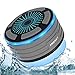 Produktbild Bluetooth Dusch Lautsprecher Wasserfester Wireless Speaker mit FM Radio Tragbarer Wireless Duschradio Super Bass und LED Beleuchtung Eingebautes Mikrofon für Strand, Pool, Küche & Home