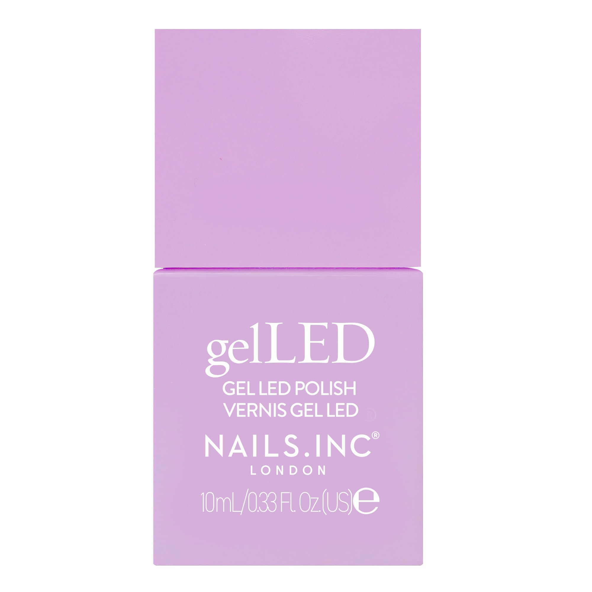 Nails.INC GelLED UV/LED Gel Nail Polish, Lavender Daze, Lilac, Long Lasting, High Shine Colour, Quick Cure Formula, Cruelty Free, Art Gel Manicure At Home, 30-60 Second Cure Time, 10 ML