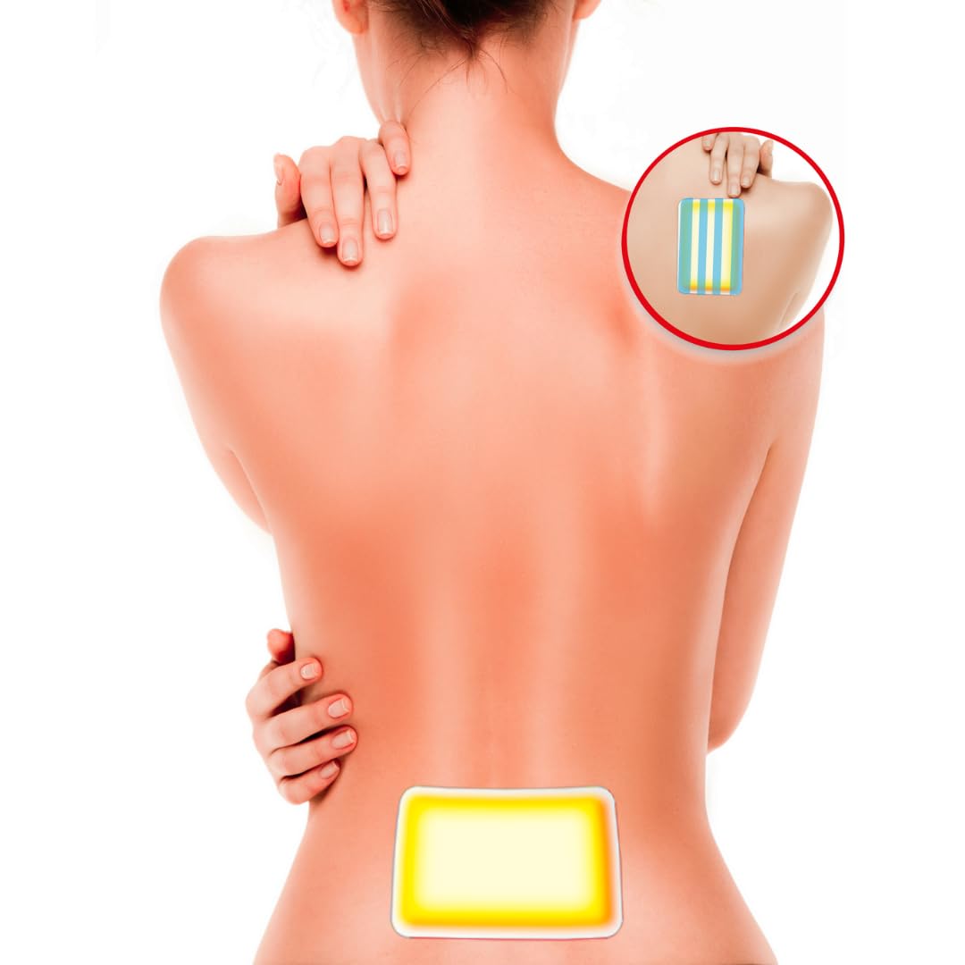 Cerotto Caldo Multifunzione Schiena e Spalle - Ideale per Alleviare i Dolori Muscolari - Calore Fino a 12 Ore - Formato: 3 Cerotti Multifunzione per Schiena e Spalle – Thermo Therapy