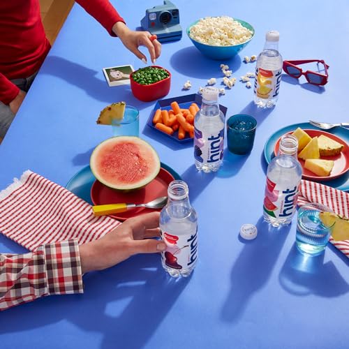 Image of Hint Bottled Water, Blue Variety Pack and Red Variety Pack Bundle - Purified Flavored Water with Zero Calories, Sugar Free, Natural Flavors - 16 Fl Oz (Pack of 24)