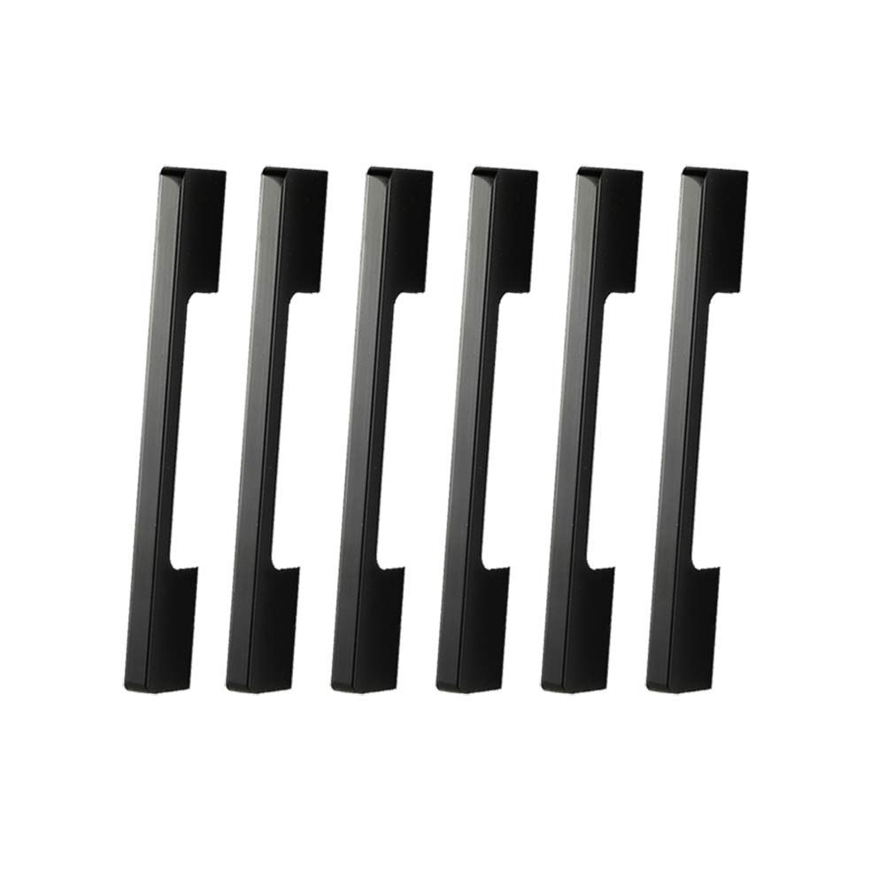 Uchwyt meblowy do nowoczesnych drzwi do szafki Szuflada Gałki do sypialni Uchwyty do holowania Szafka meblowa ze stopu aluminium (złoto 96 mm) (czarny 160 mm)
