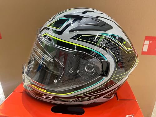 Casco Moto Integral Kappa KV 56 Neon Grigio BR Yellow Taglia XL