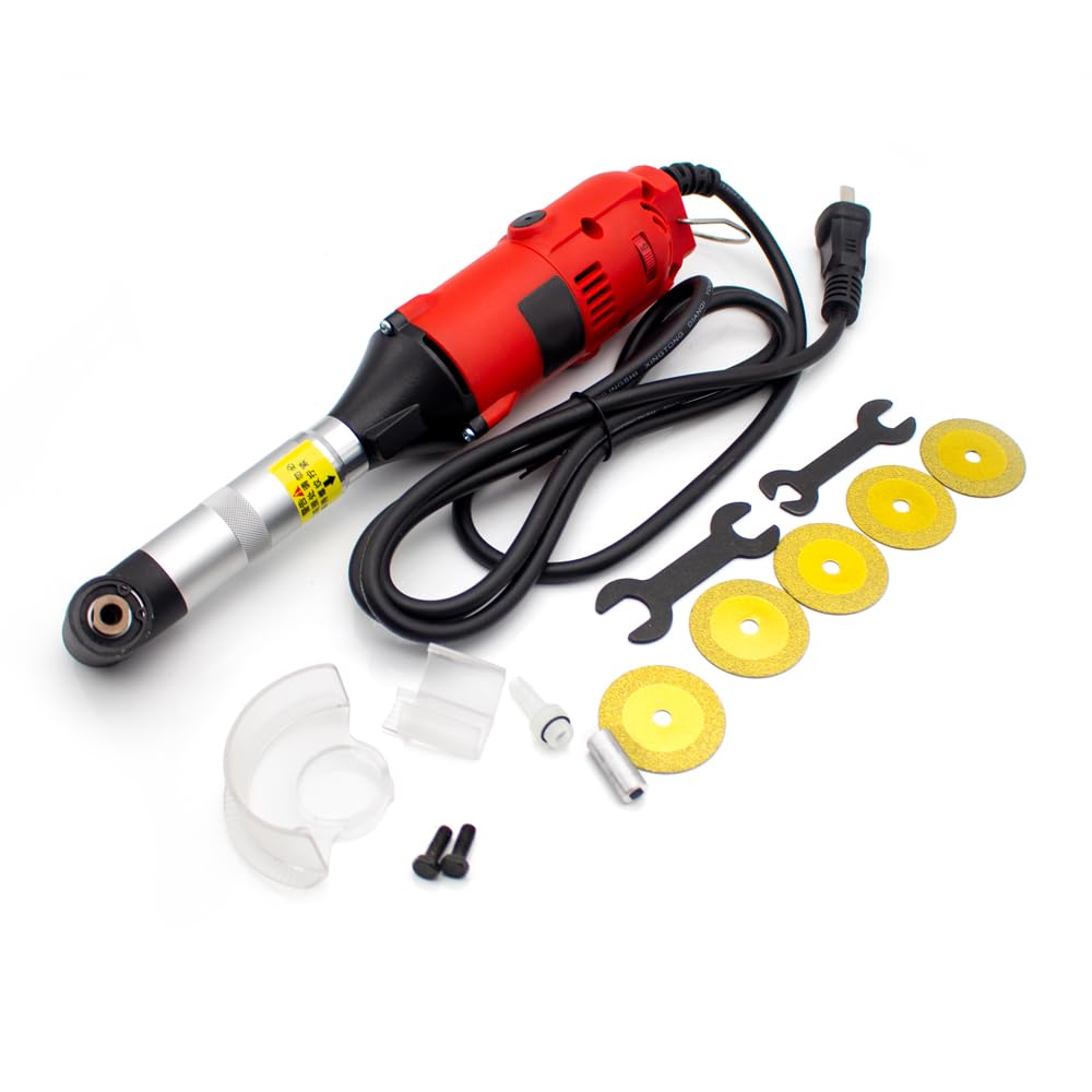 Limpiadora de Ranuras de Azulejos Eléctrica de 220V CA, Herramienta Manual para Quitar Lechada con Velocidad Ajustable de 350W