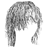 Bristol Novelty BW130 Silver Tinsel Wig, One Size