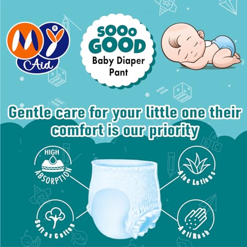 Image of High Absorption Sooo Good Baby Diaper Pant, Large Size (9-14 kg), Soft, Comfortable, Leak-Proof with Odour Lock & Fast Absorption - (30 Pc), Pack of 1