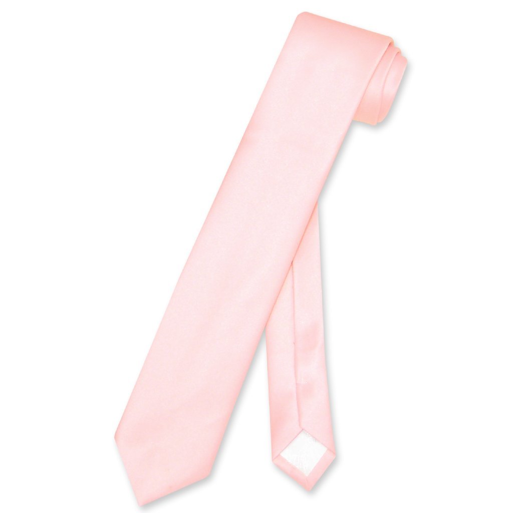 Vesuvio Napoli Narrow NeckTie Skinny PINK Color Men's Thin 2.5